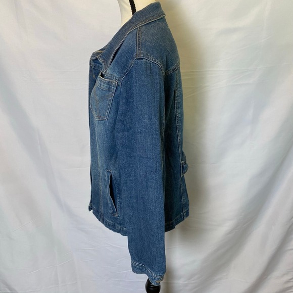 Duck Head Jeans Co. Denim Jean Jacket with Embroidered Fireworks Women's LP - Picture 7 of 14